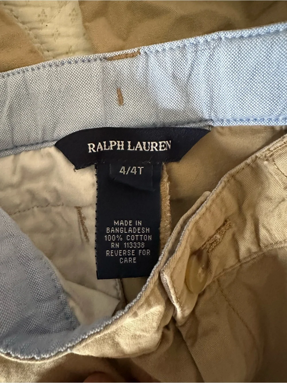 Ralph Lauren Girl’s Tan Khaki Flare Pants